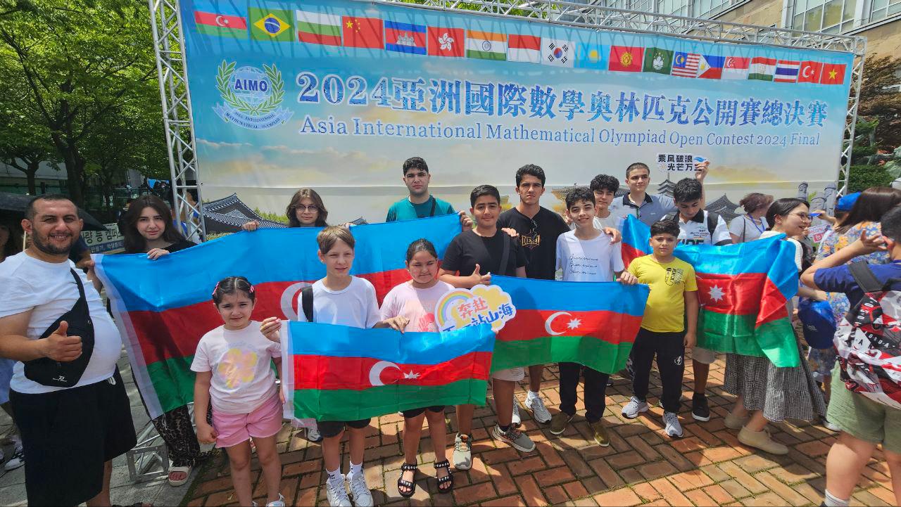 Məktəblilərimiz Asiya Beynəlxalq Riyaziyyat Olimpiadasında 9 medal qazanıblar